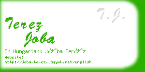 terez joba business card